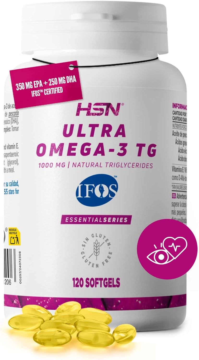 Embalagem de HSN Ultra Omega-3 TG com certificação IFOS